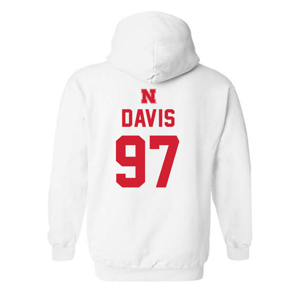 Nebraska - NCAA Football : Keona Davis - Sports Shersey Hooded Sweatshirt-1