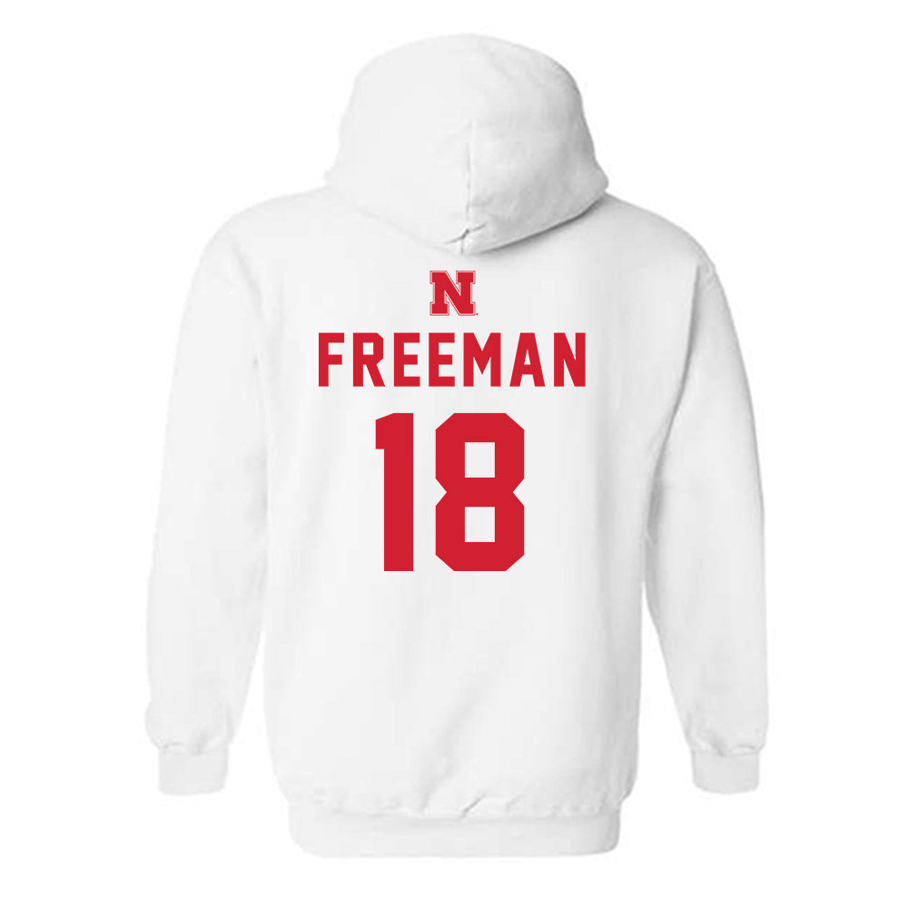 Nebraska - NCAA Baseball : Preston Freeman - Sports Shersey Hooded Sweatshirt-1