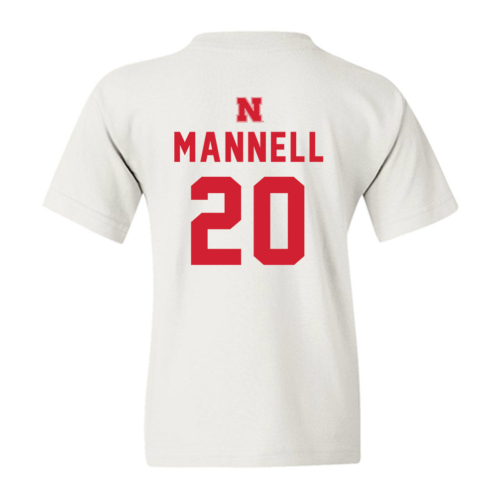 Nebraska - NCAA Baseball : Kevin Mannell - Sports Shersey Youth T-Shirt-1