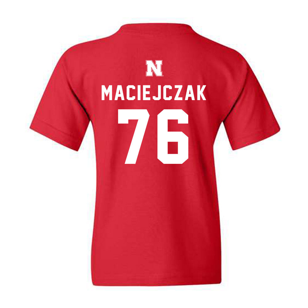 Nebraska - NCAA Football : Jason Maciejczak - Youth T-Shirt