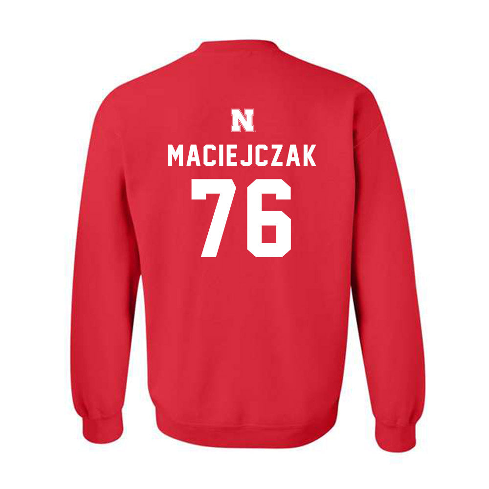 Nebraska - NCAA Football : Jason Maciejczak - Crewneck Sweatshirt