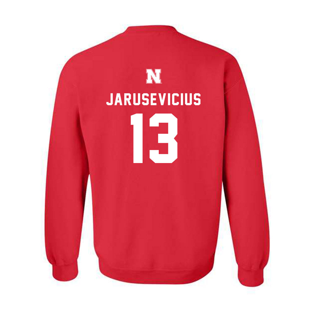 Nebraska - NCAA Men's Basketball : Ugnius Jarusevicius - Replica Shersey Crewneck Sweatshirt-1