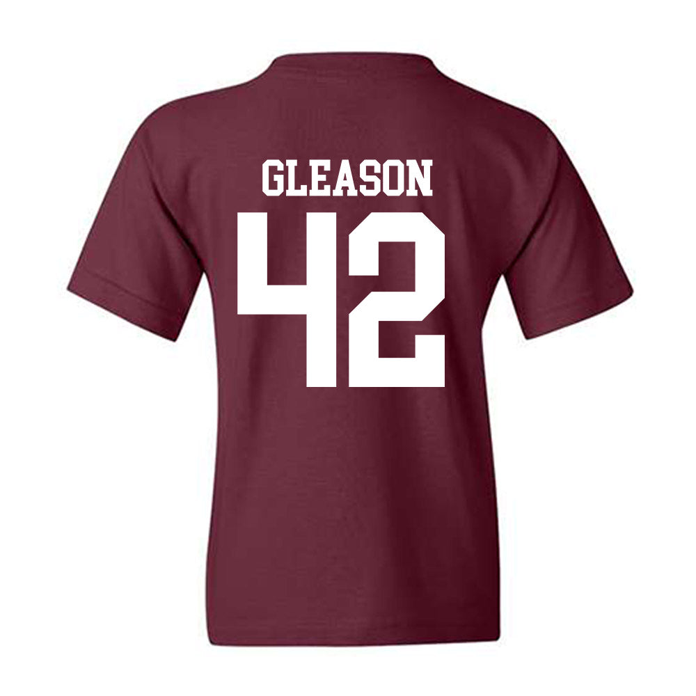 Mississippi State - NCAA Baseball : Jack Gleason - Classic Shersey Youth T-Shirt-1