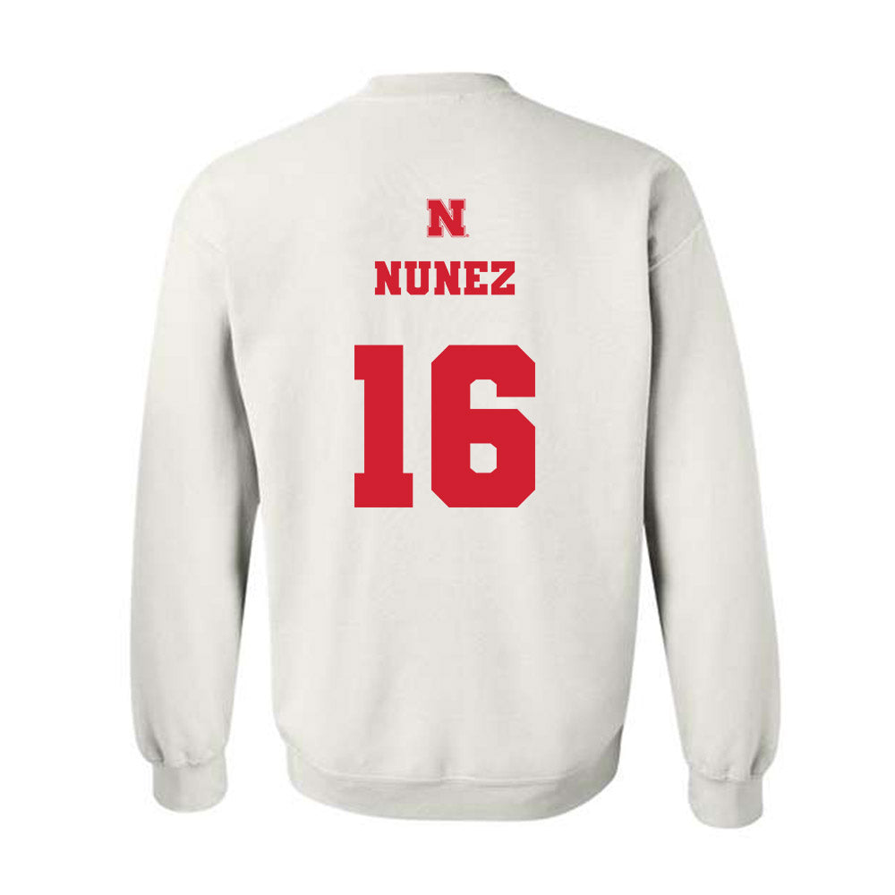 Nebraska - NCAA Baseball : Devin Nunez - Generic Shersey Crewneck Sweatshirt-1