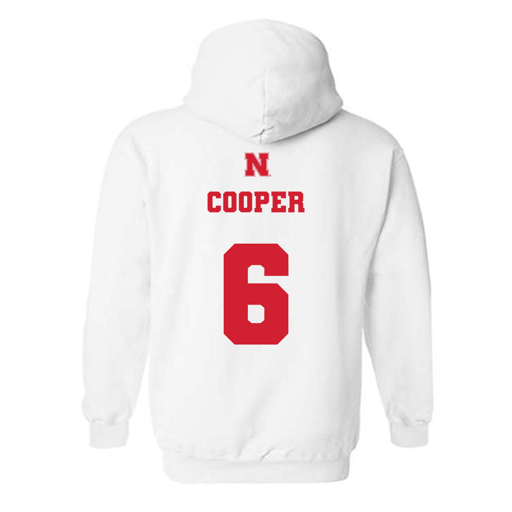 Nebraska - NCAA Men's Basketball : Will Cooper - Generic Shersey Hooded Sweatshirt-1