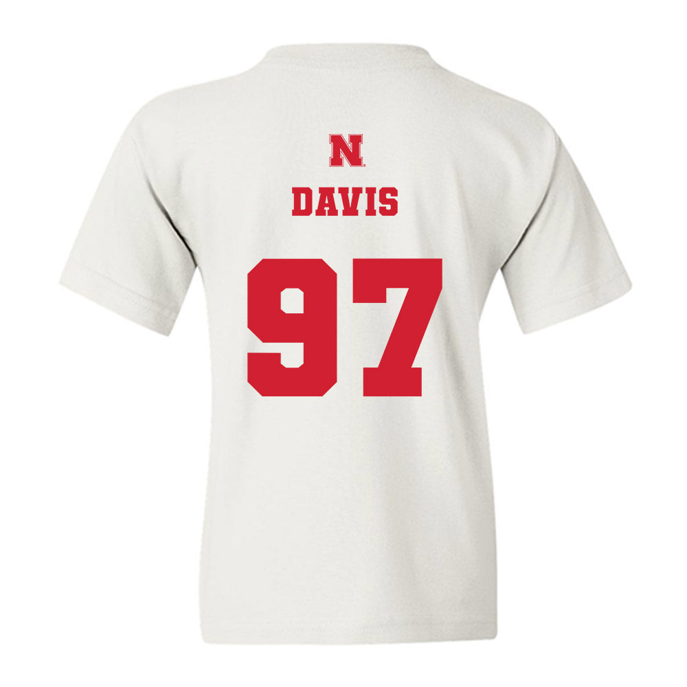 Nebraska - NCAA Football : Keona Davis - Generic Shersey Youth T-Shirt-1