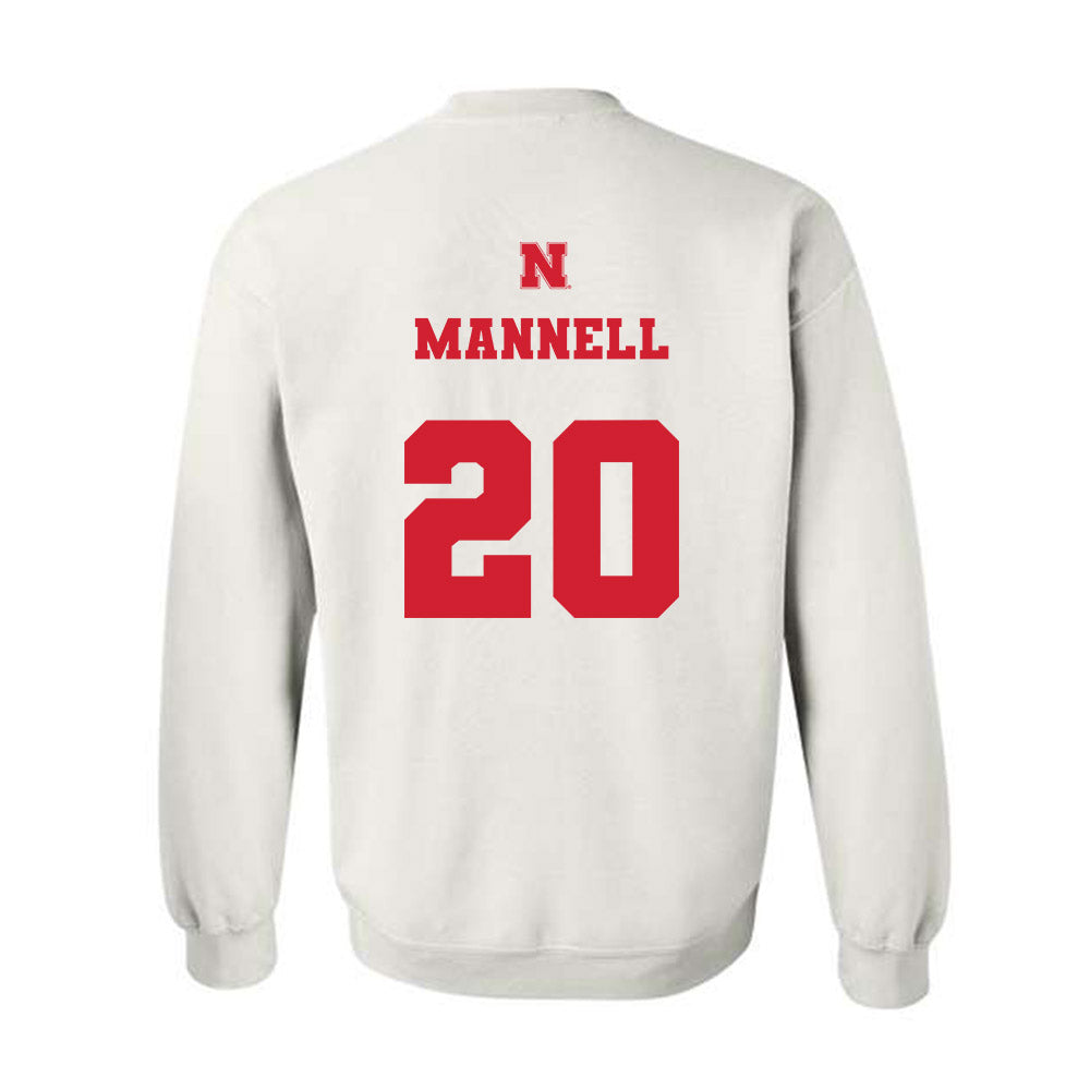Nebraska - NCAA Baseball : Kevin Mannell - Generic Shersey Crewneck Sweatshirt-1