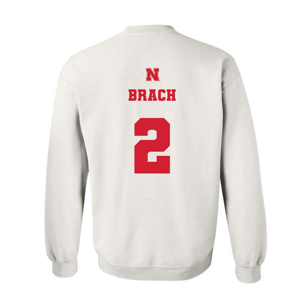 Nebraska - NCAA Women's Soccer : Mila Brach - Generic Shersey Crewneck Sweatshirt-1