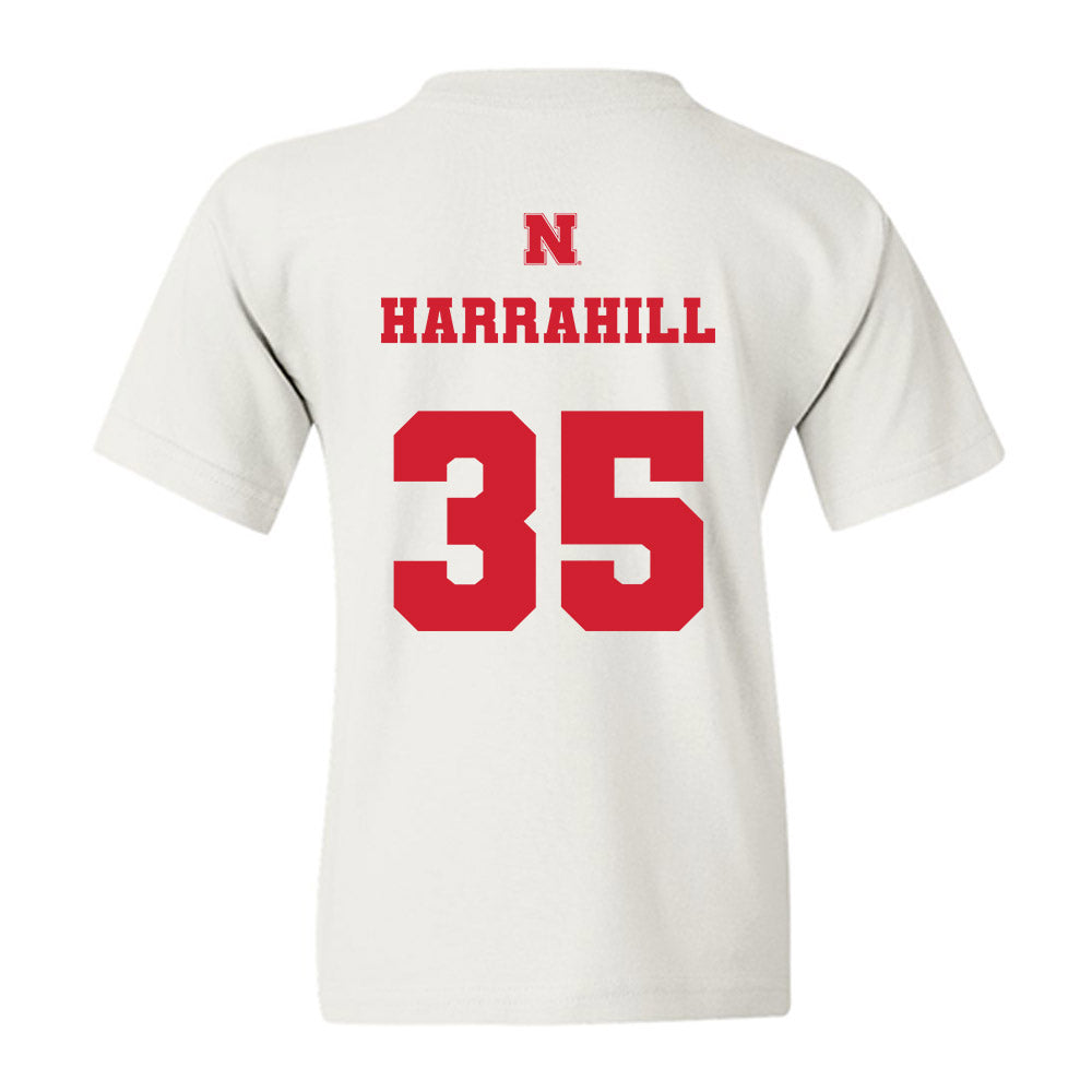 Nebraska - NCAA Baseball : Ryan Harrahill - Generic Shersey Youth T-Shirt-1