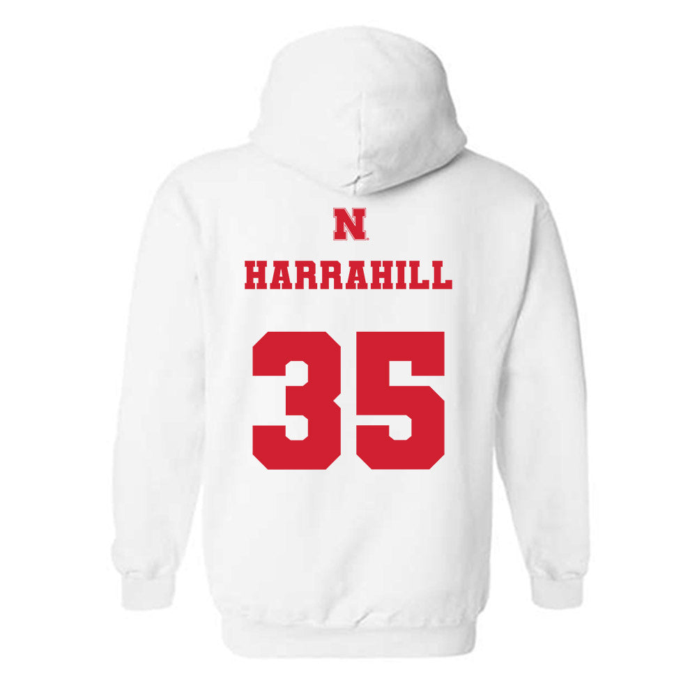 Nebraska - NCAA Baseball : Ryan Harrahill - Generic Shersey Hooded Sweatshirt-1