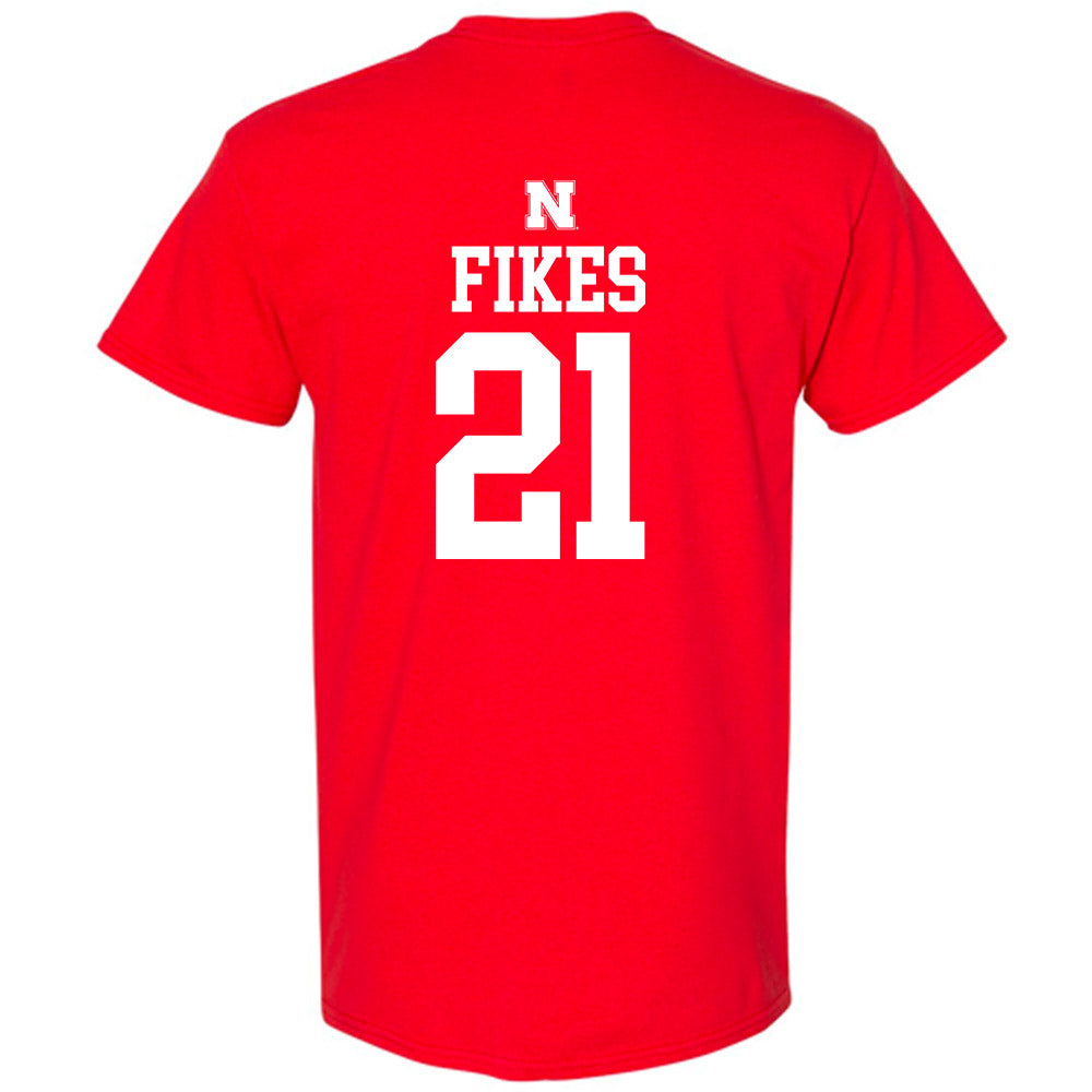 Nebraska - NCAA Baseball : Trey Fikes - Generic Shersey T-Shirt-1