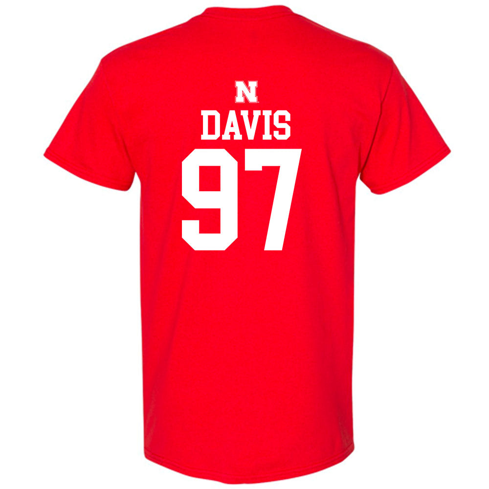 Nebraska - NCAA Football : Keona Davis - Generic Shersey T-Shirt-1