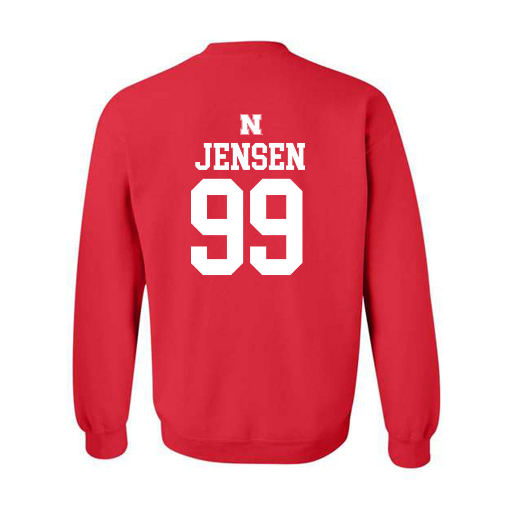 Nebraska - NCAA Softball : Alexis Jensen - Generic Shersey Crewneck Sweatshirt-1
