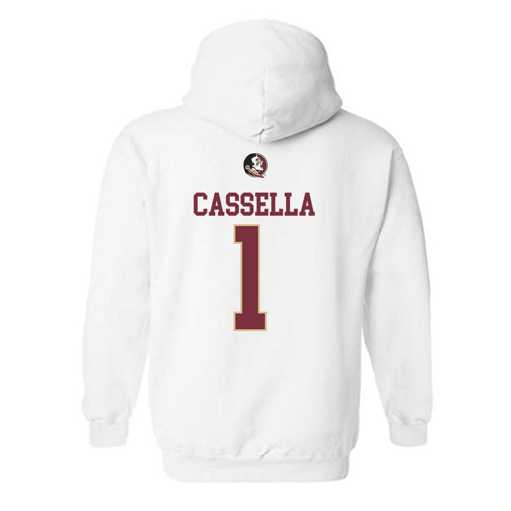 FSU - NCAA Women's Lacrosse : Sienna Cassella - Fashion Shersey Hooded Sweatshirt-1