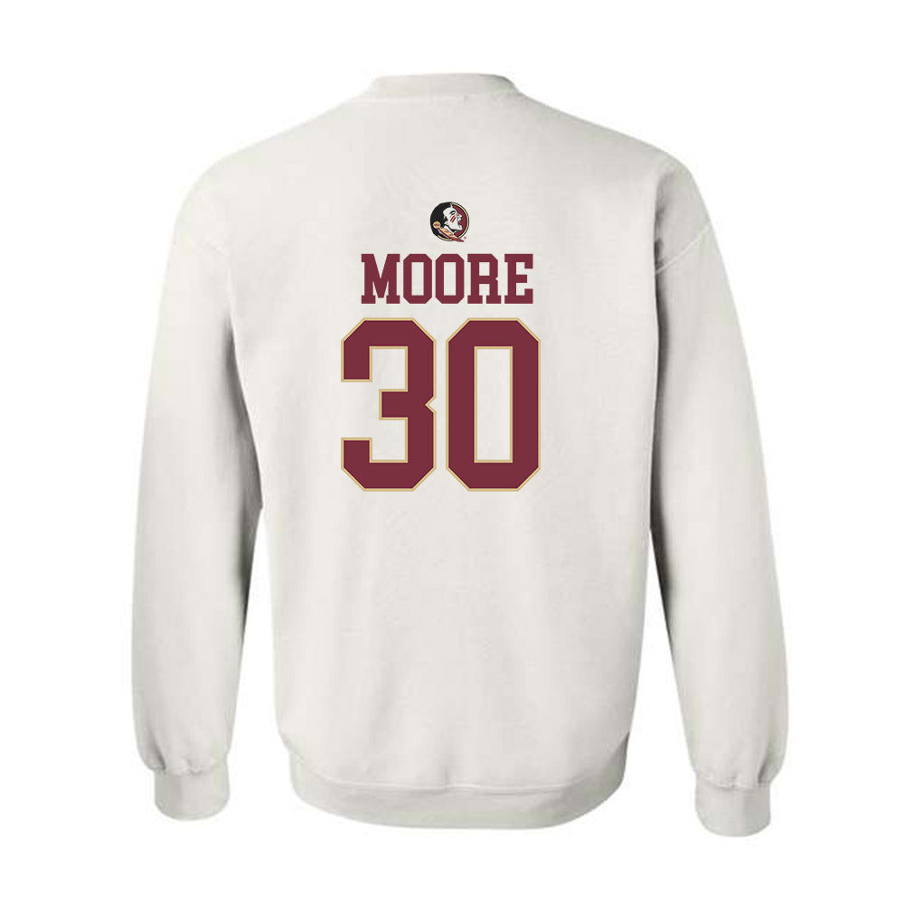 FSU - NCAA Baseball : Bryson Moore - Fashion Shersey Crewneck Sweatshirt-1