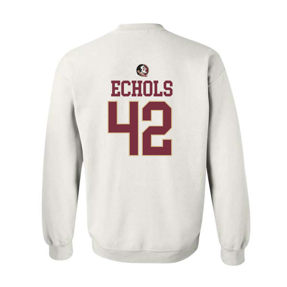 FSU - NCAA Baseball : Jacob Echols - Fashion Shersey Crewneck Sweatshirt-1
