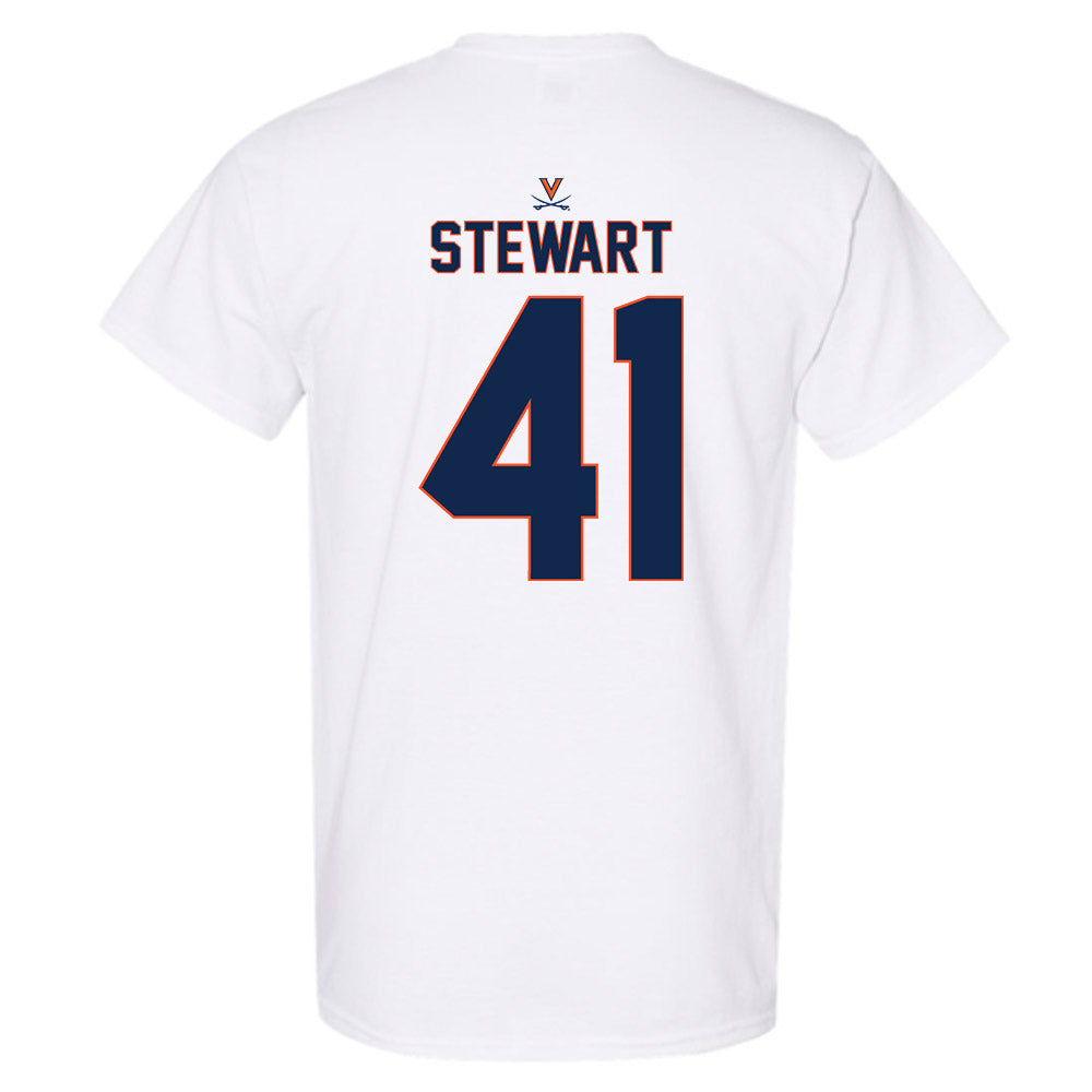 Virginia - NCAA Baseball : Thomas Stewart - Replica Shersey T-Shirt-1