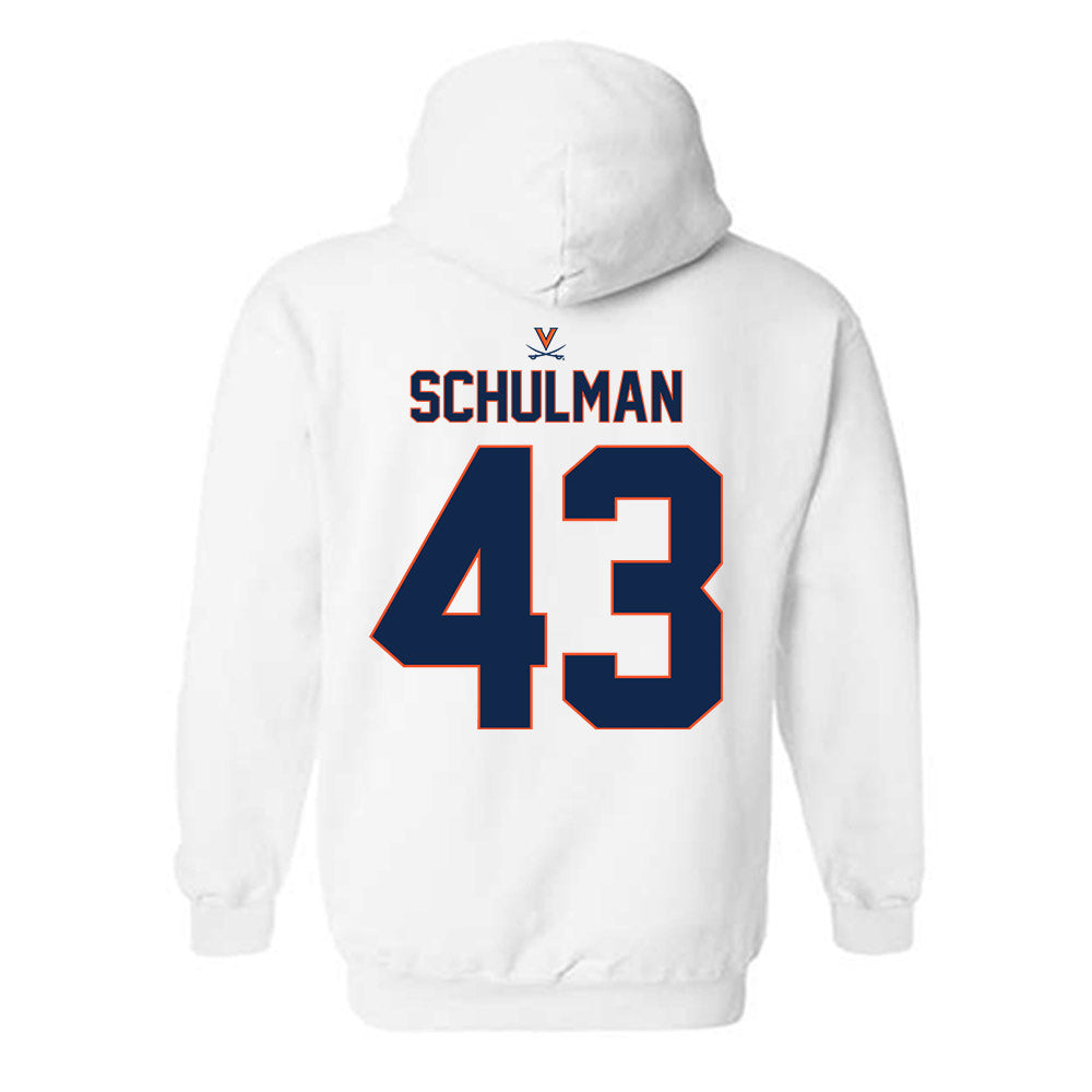Virginia - NCAA Baseball : Ben Schulman - Replica Shersey Hooded Sweatshirt-1