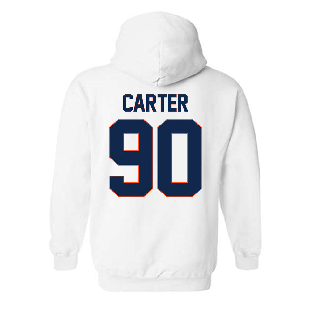 Virginia - NCAA Football : Jahmeer Carter - Replica Shersey Hooded Sweatshirt