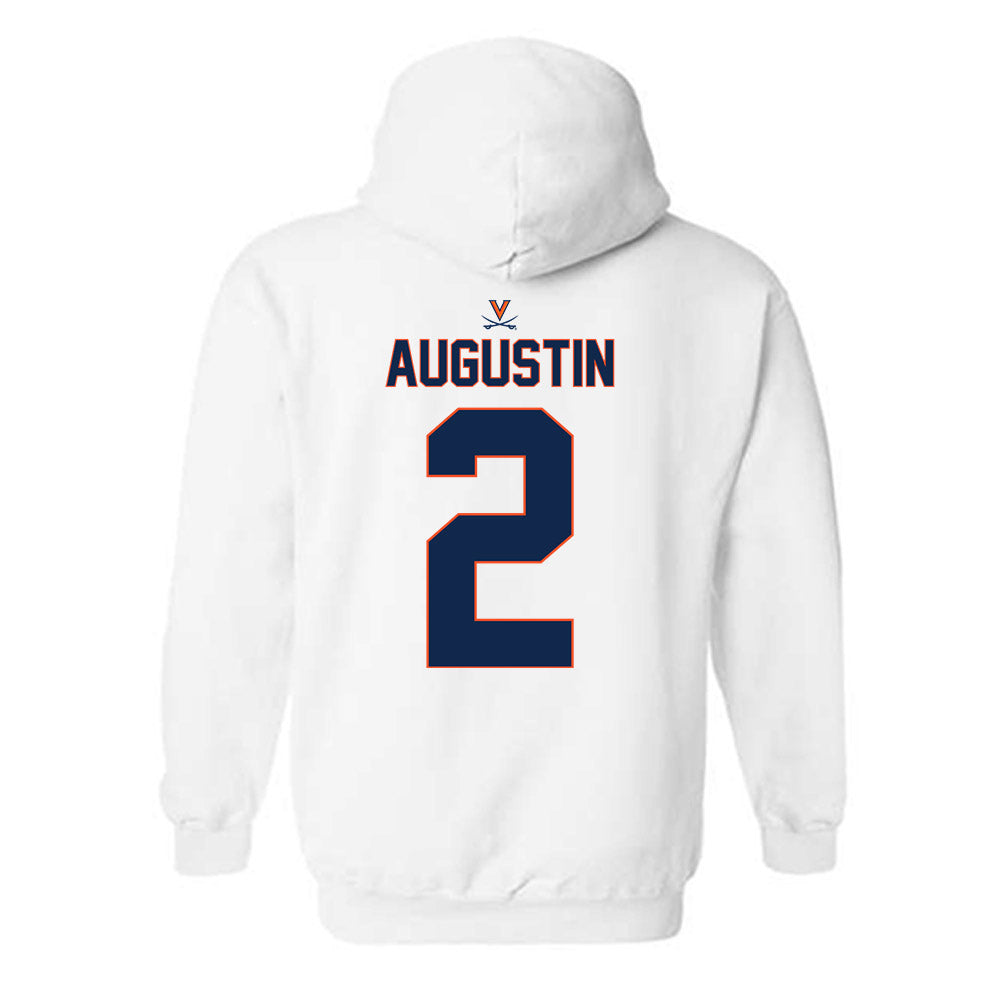 Virginia - NCAA Baseball : Matt Augustin - Replica Shersey Hooded Sweatshirt-1