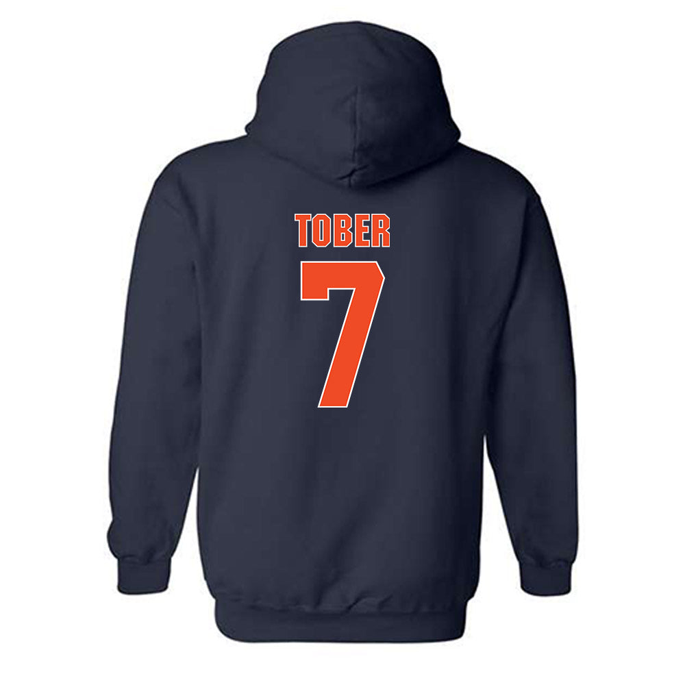 Virginia - NCAA Softball : Hannah Tober - Replica Shersey Hooded Sweatshirt-1