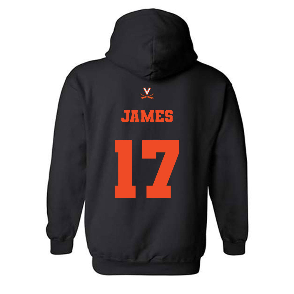 Virginia - NCAA Baseball : Chone James - Fashion Shersey Hooded Sweatshirt