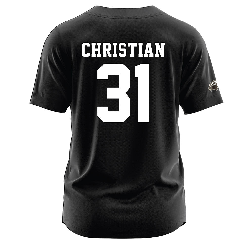 Southern Miss - NCAA Softball : Hannah Christian - Black Jersey-1