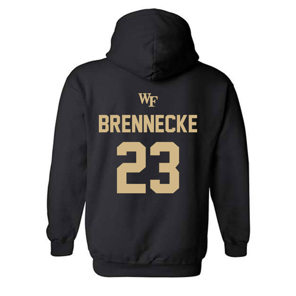 Wake Forest - NCAA Baseball : Ryan Brennecke - Sports Shersey Hooded Sweatshirt-1