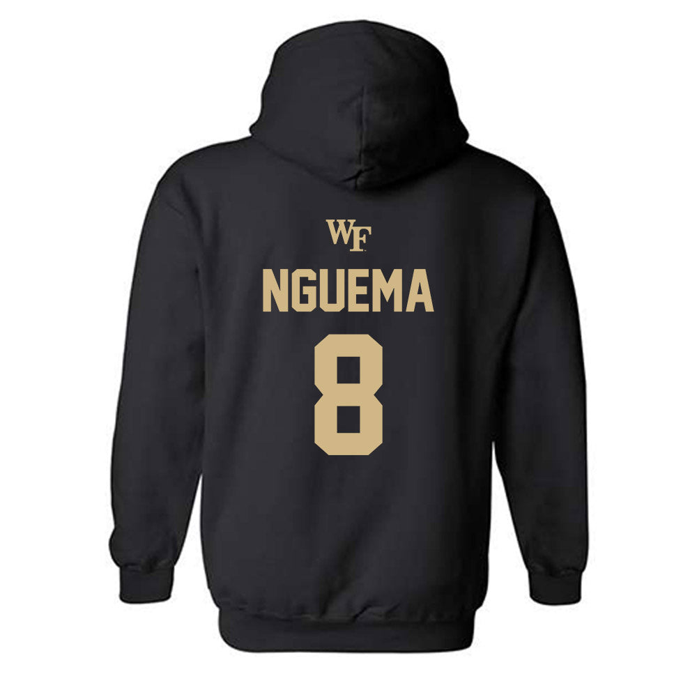 Wake Forest - NCAA Men's Soccer : David Nguema - Sports Shersey Hooded Sweatshirt-1