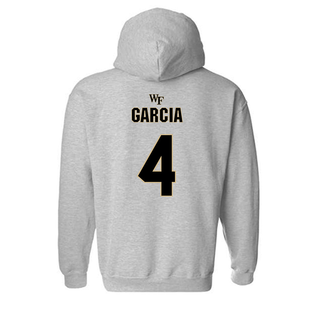 Wake Forest - NCAA Football : Sascha Garcia - Fashion Shersey Hooded Sweatshirt-1