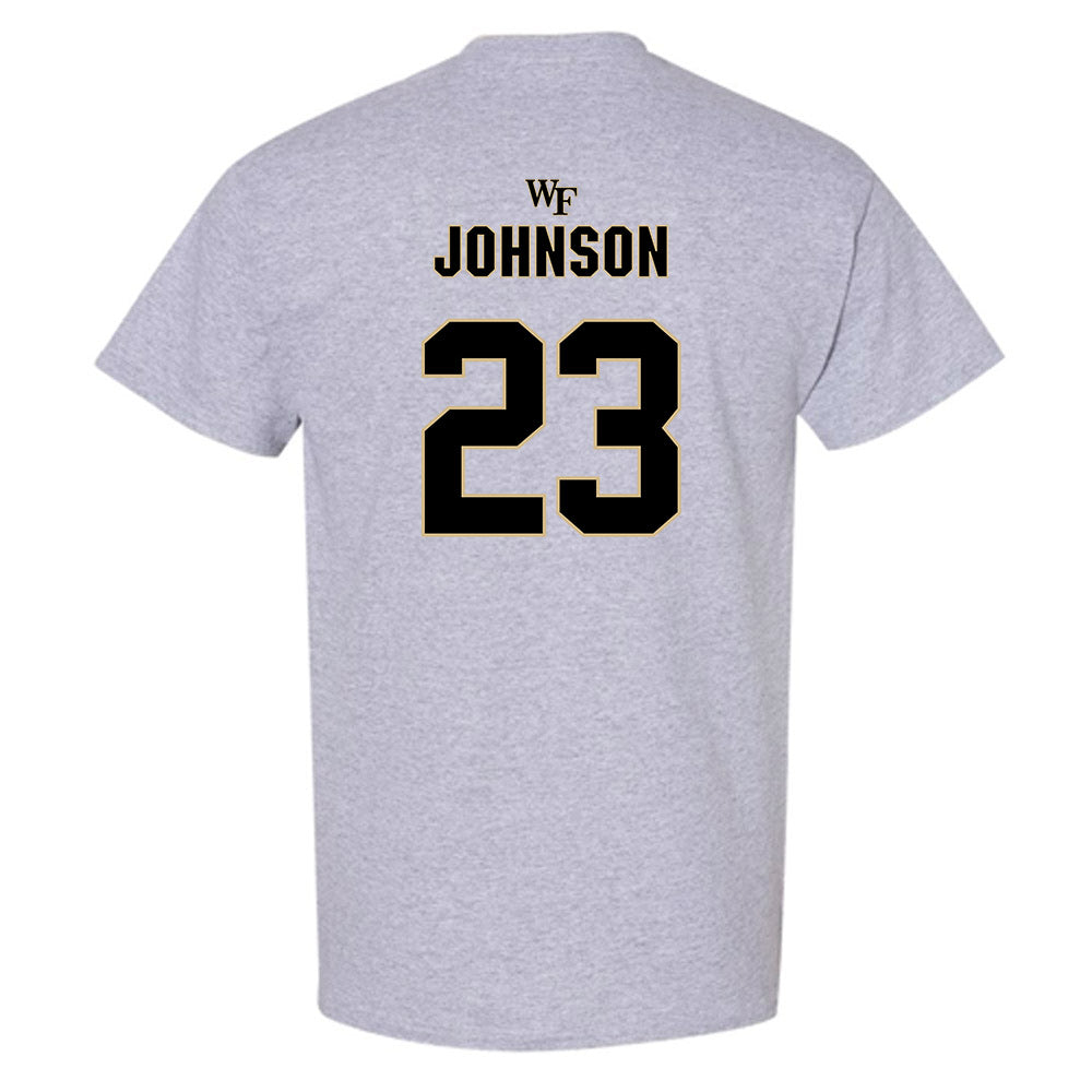Wake Forest - NCAA Football : Braylon Johnson - Fashion Shersey T-Shirt-1