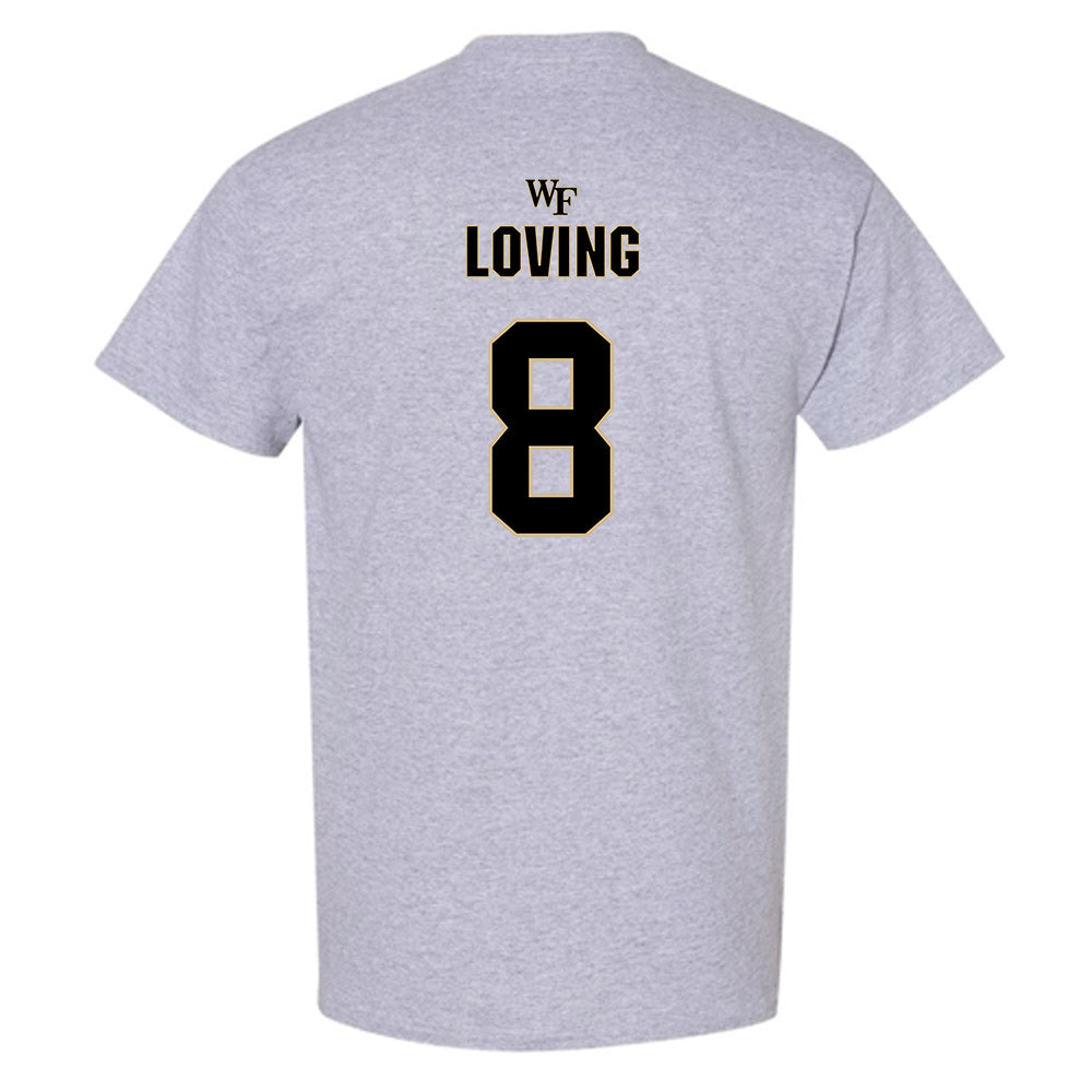 Wake Forest - NCAA Football : Jayden Loving - Fashion Shersey T-Shirt-1