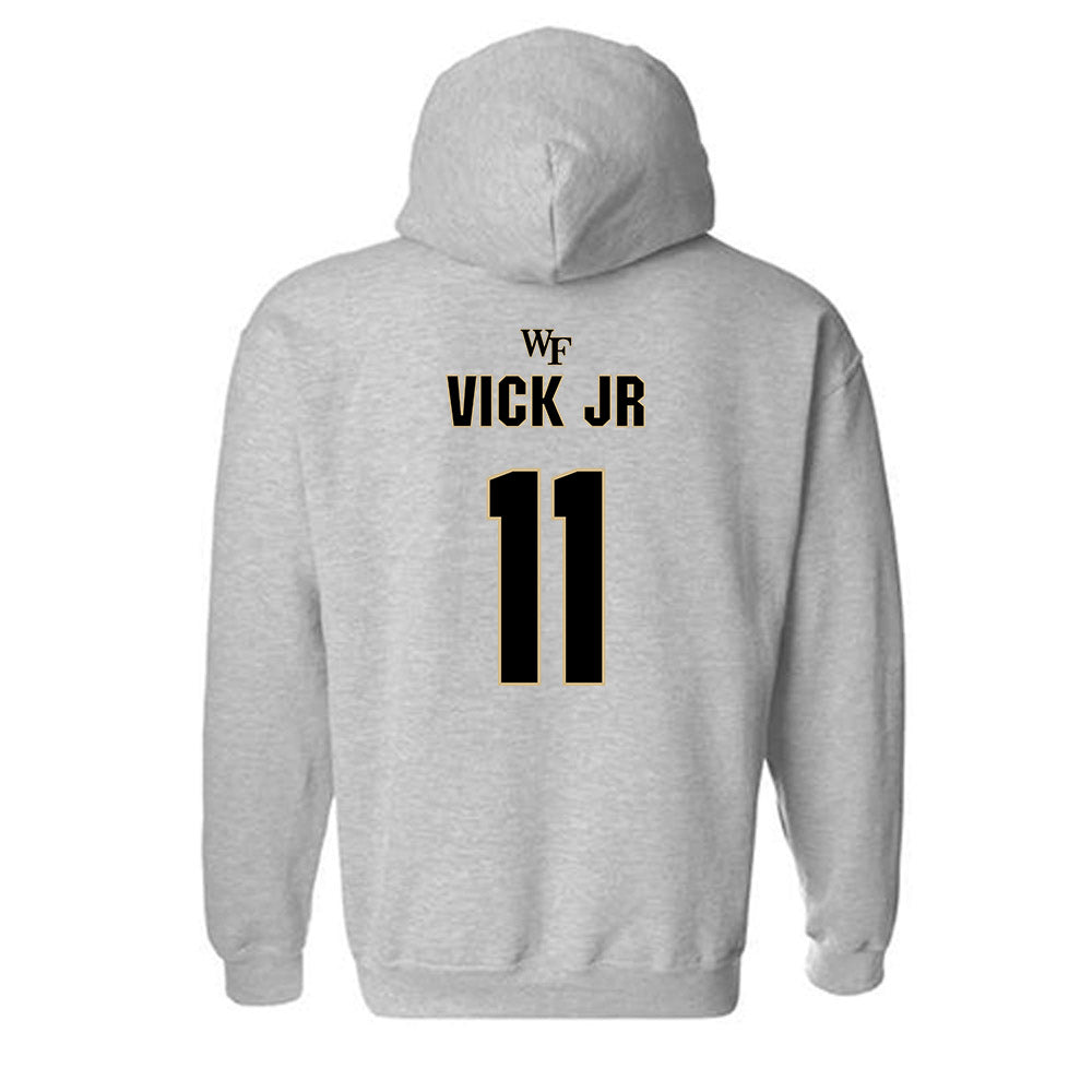 Wake Forest - NCAA Football : RJ Vick Jr - Fashion Shersey Hooded Sweatshirt-1