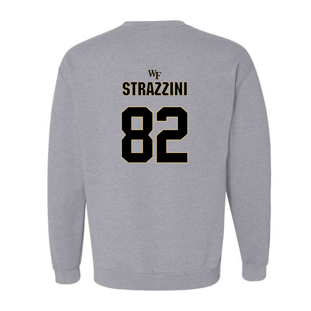 Wake Forest - NCAA Football : Luca Strazzini - Fashion Shersey Crewneck Sweatshirt-1