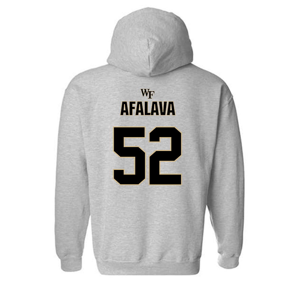 Wake Forest - NCAA Football : Dallas Afalava - Fashion Shersey Hooded Sweatshirt-1