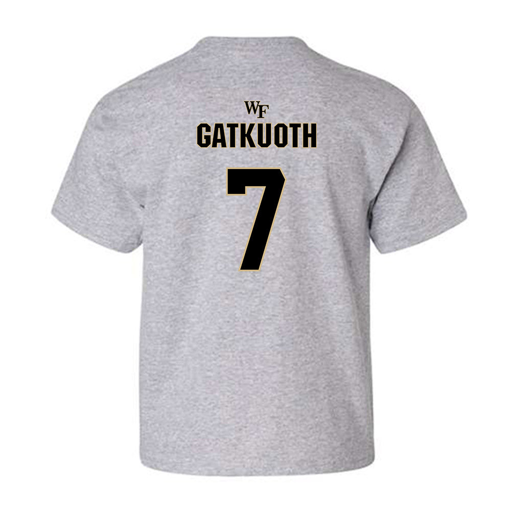 Wake Forest - NCAA Football : Nuer Gatkuoth - Fashion Shersey Youth T-Shirt-1