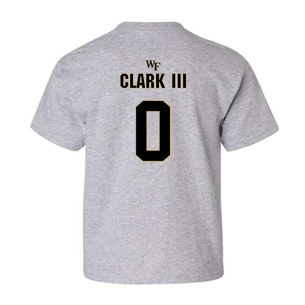 Wake Forest - NCAA Football : Ty Clark III - Fashion Shersey Youth T-Shirt-1