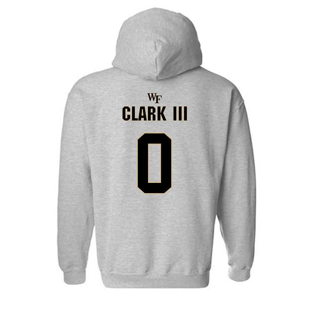 Wake Forest - NCAA Football : Ty Clark III - Fashion Shersey Hooded Sweatshirt-1