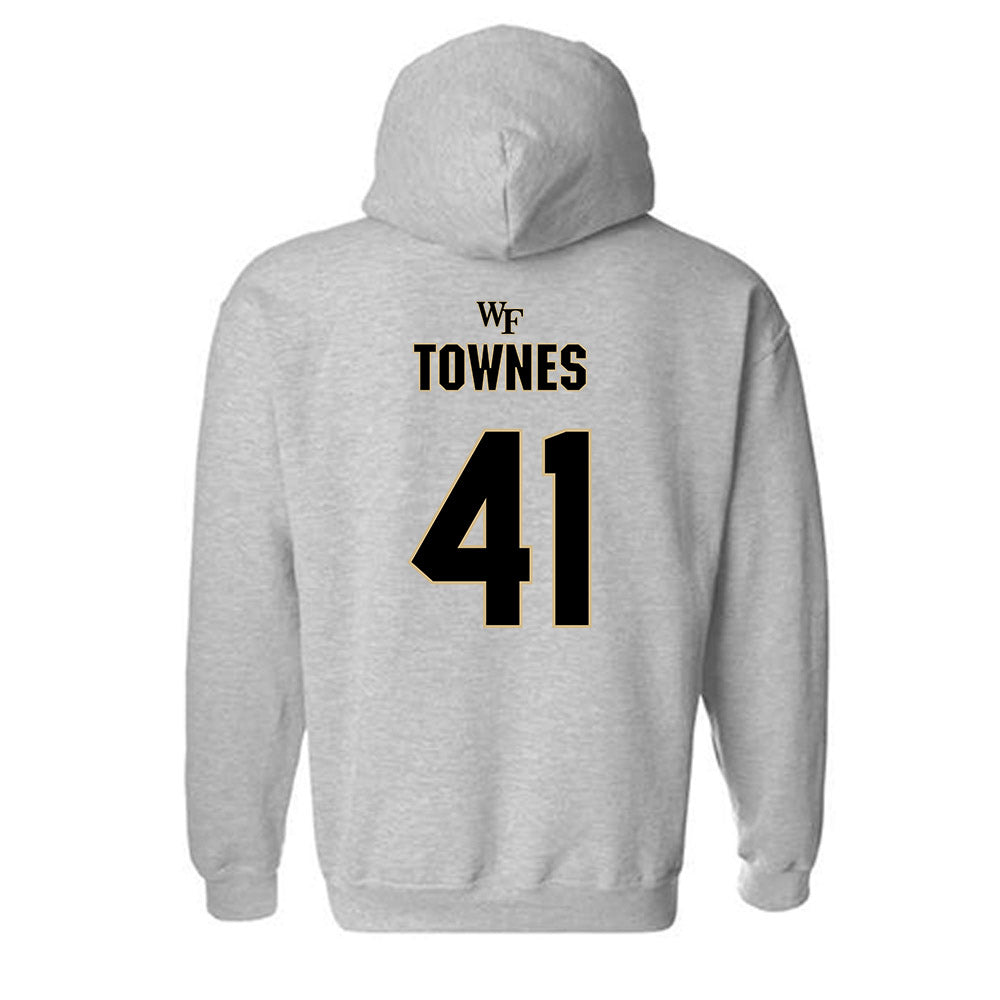 Wake Forest - NCAA Football : Kalil Townes - Fashion Shersey Hooded Sweatshirt-1