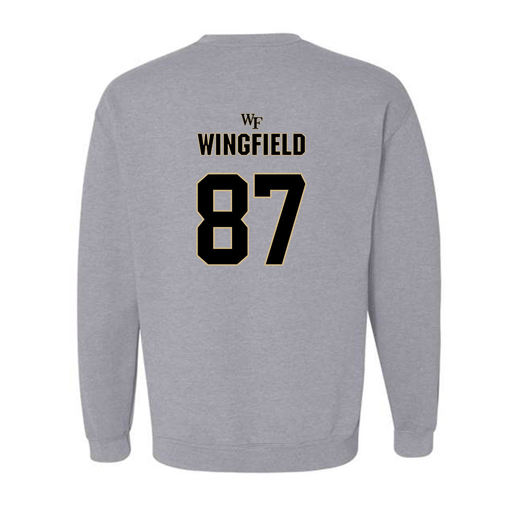 Wake Forest - NCAA Football : Charlie Wingfield - Fashion Shersey Crewneck Sweatshirt-1