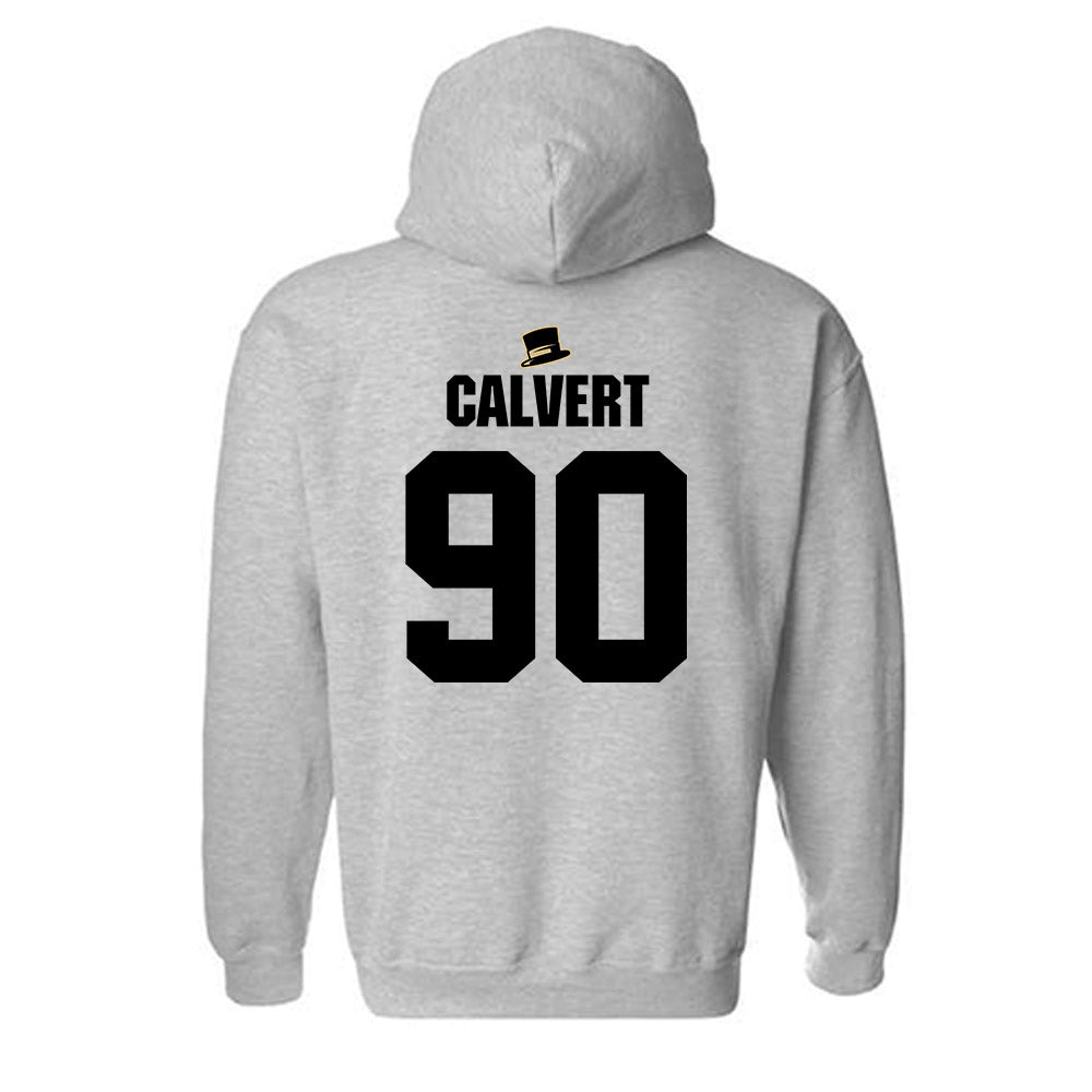 Wake Forest - NCAA Football : Connor Calvert - Generic Shersey Hooded Sweatshirt-1