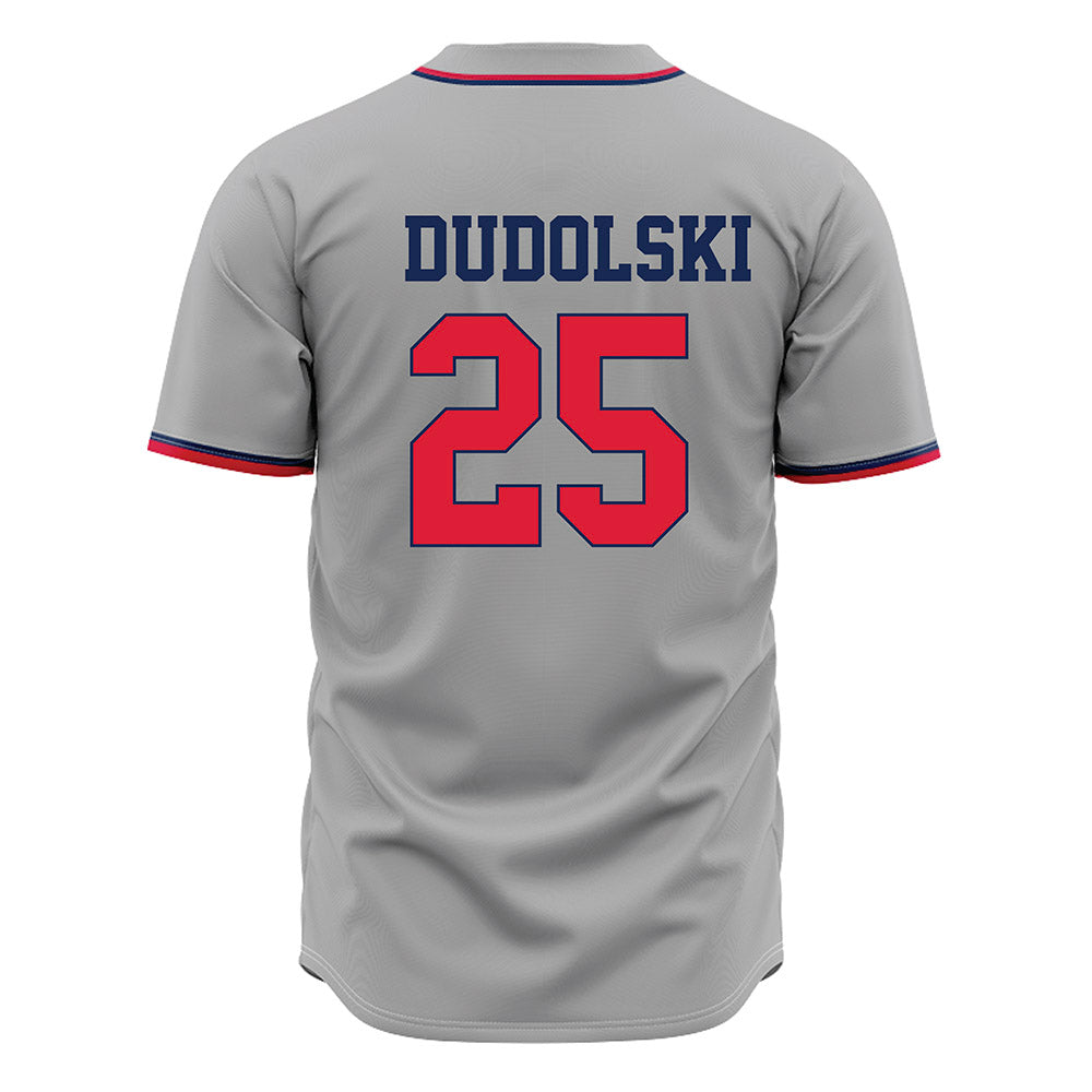 Dayton - NCAA Baseball : Michael Dudolski - Grey Jersey