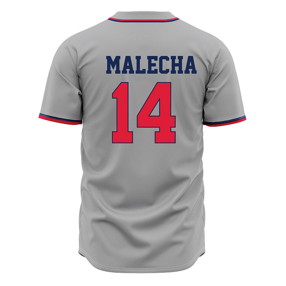 Dayton - NCAA Baseball : Peyton Malecha - Grey Jersey-1
