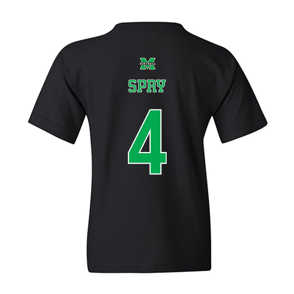 Marshall - NCAA Softball : Kate Spry - Sports Shersey Youth T-Shirt-1