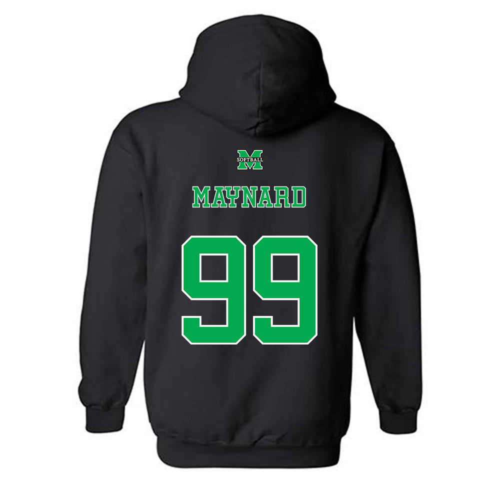 Marshall - NCAA Softball : Mackenzie Maynard - Sports Shersey Hooded Sweatshirt-1