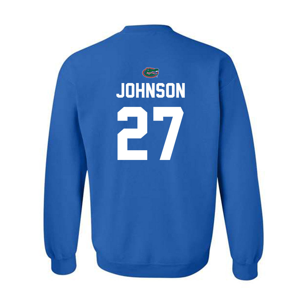 Florida - NCAA Football : Dijon Johnson - Replica Shersey Crewneck Sweatshirt-1