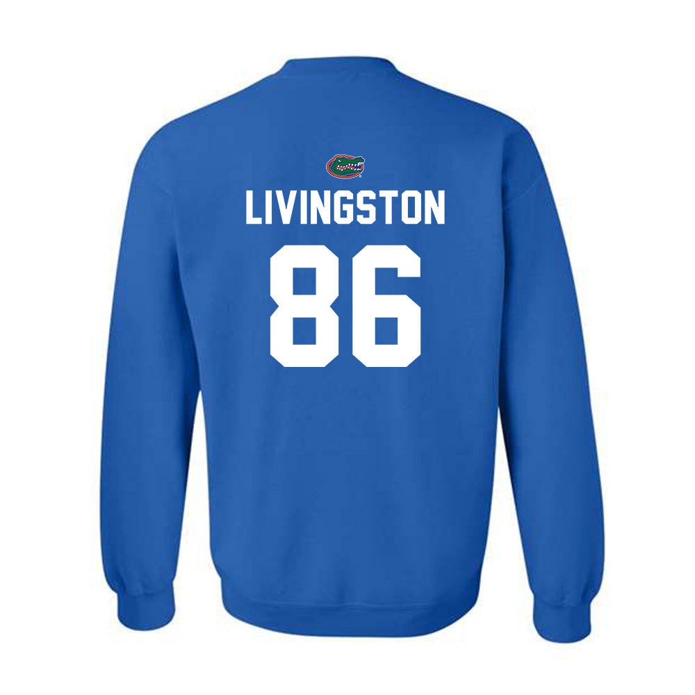 Florida - NCAA Football : Tony Livingston - Replica Shersey Crewneck Sweatshirt