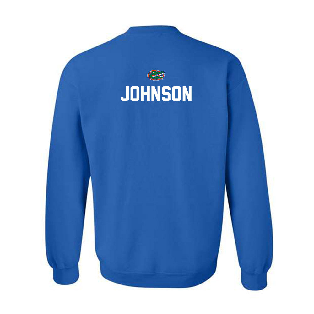 Florida - NCAA Men's Tennis : JanMagnus Johnson - Replica Shersey Crewneck Sweatshirt-1