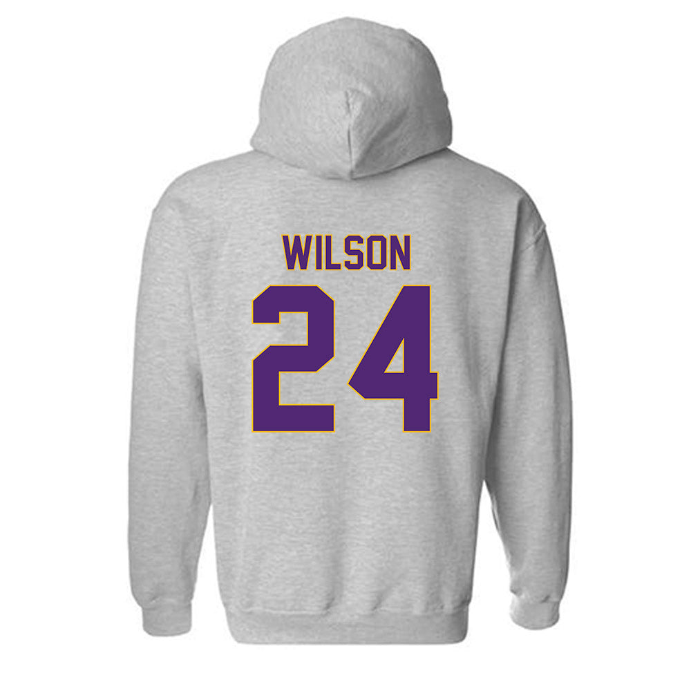 Northern Iowa - NCAA Men's Basketball : Jalen Wilson - Fashion Shersey Hooded Sweatshirt-1
