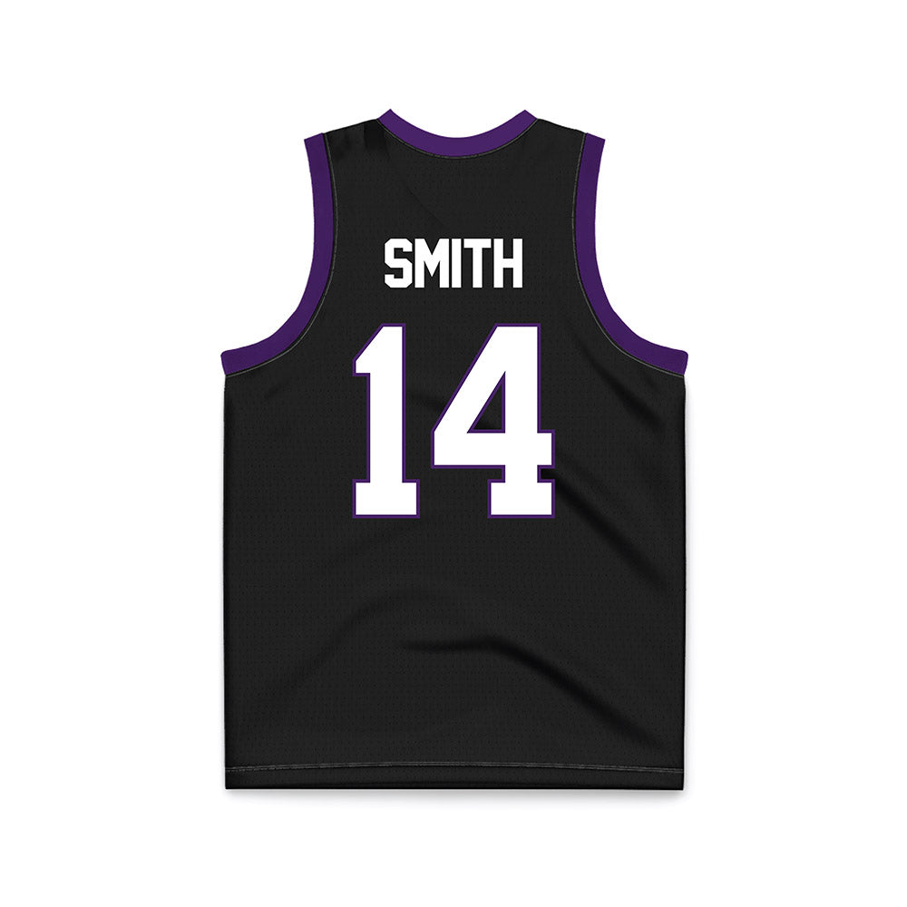 Northern Iowa - NCAA Men's Basketball : Tristan Smith - Black Basketball Jersey-1
